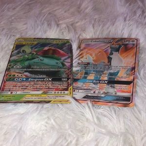 Pokémon cards celebi & venusaur & cobalion gx